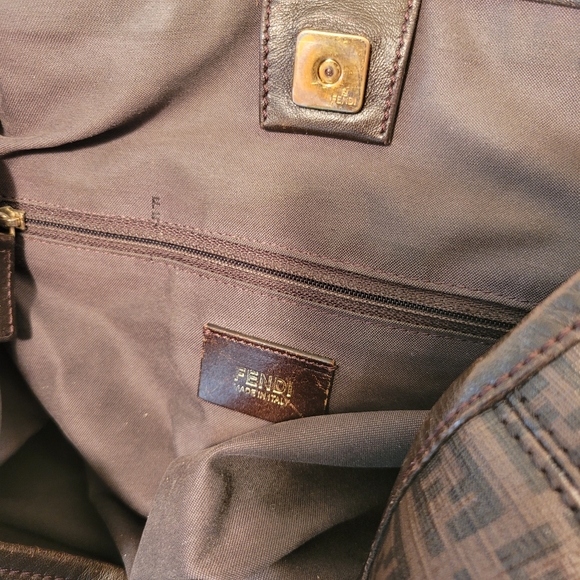 Fendi Zucchino Spalmati Coated Canvas Bag - Picture 8 of 16